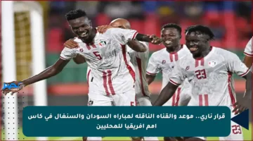 قرار ناري.. موعد والقناة الناقلة لمباراة السودان والسنغال في كأس أمم إفريقيا للمحليين